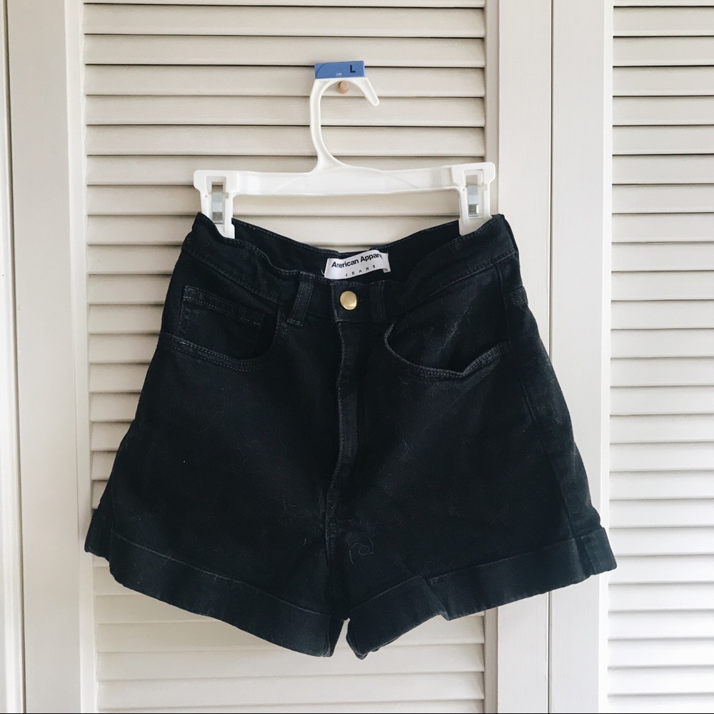 american apparel jean shorts